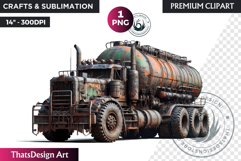 Vehicle Clipart, Post-Apocalyptic Wasteland, rusted dystopia Product Image 1