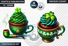 St Patrick&#039;s Day Desserts Clipart, Saint patrick sublimation Product Image 1
