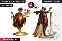 Mystic Dreamweaver Clipart, celestial mystics, fantasy PNG Product Image 1