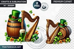 St Patrick&#039;s Day Clipart, Saint patrick PNG sublimation Product Image 1