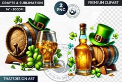 St Patrick&#039;s Day Clipart, Saint patrick PNG sublimation Product Image 1