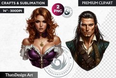 Pirates Clipart, Pirate corsair in PNG for sublimation Product Image 1