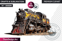 Post-Apocalyptic Wasteland Vehicle Clipart, rusted car png Product Image 1