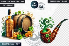 St Patrick&#039;s Day Clipart, Saint patrick PNG sublimation Product Image 1