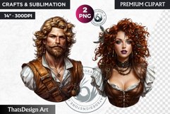 Pirates Clipart, Pirate corsair in PNG for sublimation Product Image 1