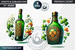 St Patrick&#039;s Day Clipart, Saint patrick PNG sublimation Product Image 1