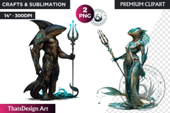 Ars Goetia Demons Clipart, mythology Graphics, dark PNG Product Image 1
