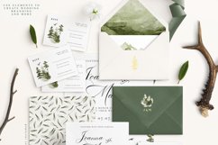 Watercolor Forest Digital Clipart Set Mountain Deer Trees Product Image 5