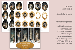 Golden Winter Forest Digital Craft Set Product Image 7