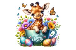 clipart watercolor animals woodland Easter day clipart png animals clipart happy Easter cute animal clipart clip art