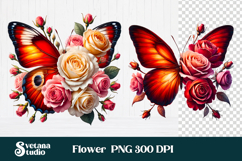 Summer vibes butterfly clipart | Butterfly sublimation Product Image 1