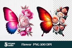 Summer vibes butterfly clipart | Butterfly sublimation Product Image 1
