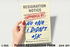 Funny Resignation Form BUNDLE, Sublimation PNG. Product Image 14