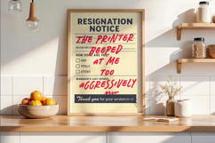 Funny Resignation Form BUNDLE, Sublimation PNG. Product Image 4