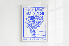 Floral line art: A Gentle Affirmation BUNDLE, Sublimation PN Product Image 3