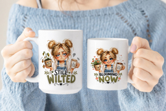 Before and After Coffee Girl Mug Wrap Sublimation BUNDLE Product Image 4