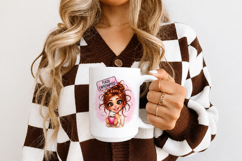 Before and After Coffee Girl Mug Wrap Sublimation BUNDLE Product Image 3
