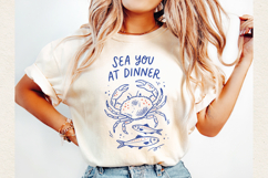 Mediterranean Seafood Quotes SVG PNG Bundle. Product Image 3