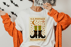 Cute Spooky Halloween Postage Stamp PNG | Sublimation BUNDLE Product Image 4