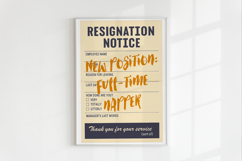 Funny Resignation Form BUNDLE, Sublimation PNG. Product Image 3