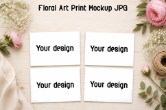 Floral Art Print Mockup JPG Product Image 1