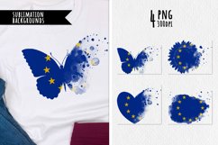 Sublimation Art- Backgrounds Bundle. Europe Union Product Image 1