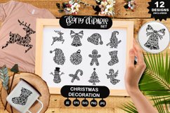 Christmas Decoration Filled with Christmas Elements Clipart Product Image 1