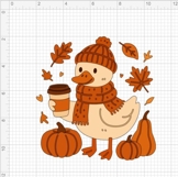 Cute Autumn Goose clipart Product Image 2