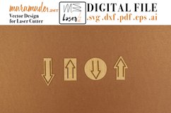 Clips Digital Vector File for Laser Cutter - 4 Variations Product Image 1