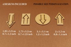 Clips Digital Vector File for Laser Cutter - 4 Variations Product Image 3