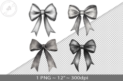 Coquette watercolor bow, PNG graphic Product Image 1