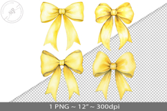 Coquette watercolor bow, PNG graphic Product Image 1
