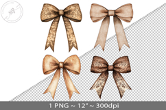 Coquette watercolor bow, PNG graphic Product Image 1