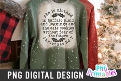 Christmas PNG | She Is Clothed In Buffalo Plaid Product Image 2