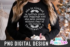 Christmas PNG | She Is Clothed In Buffalo Plaid Product Image 3