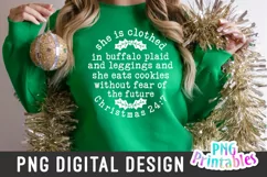 Christmas PNG | She Is Clothed In Buffalo Plaid Product Image 4