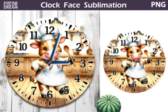 Funny Cow Chef Clock Face | Kitchen Clock Design Product Image 1
