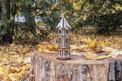 Clock Tower - Laser Cut File: Tiny fantasy Building Project Product Image 2