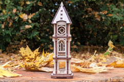 Clock Tower - Laser Cut File: Tiny fantasy Building Project Product Image 4