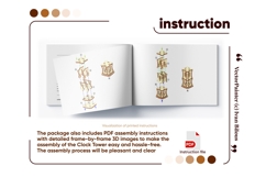 Clock Tower - Laser Cut File: Tiny fantasy Building Project Product Image 12