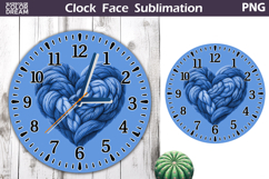 Heart Clock Face | Valentine Clock Design Product Image 1