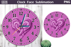 Heart Love Clock Face | Mothers Day Clock Design Product Image 1