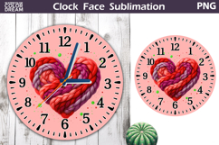 Heart Love Clock Face | Mothers Day Clock Design Product Image 1