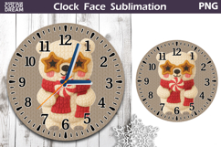 Cute Bear Clock Face | Christmas Clock Design Product Image 1