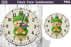 Cat Clock Face | Christmas Clock Design Product Image 1