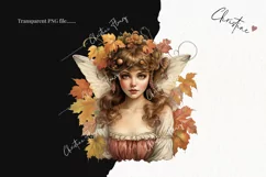 Watercolor Autumn Fairy Clipart | Watercolor Fall PNG Product Image 2
