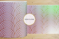 12 Variations Mug Wrap Sublimation Design Gold art deco line Product Image 2