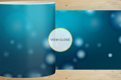 12 Variations Mug Wrap Sublimation Design blue bokeh Product Image 2