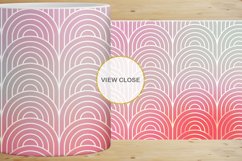 12 Variations Mug Wrap Sublimation Design Gold art deco line Product Image 3