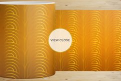 12 Variations Mug Wrap Sublimation Design Gold art deco line Product Image 2